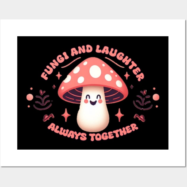 fungi and laughter Wall Art by AOAOCreation